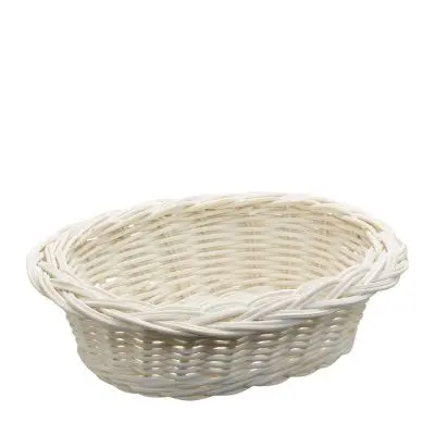 Körbchen aus Rattan, gebleicht, 190 x 150 x 50mm