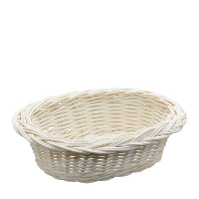 Körbchen aus Rattan, gebleicht, 190 x 150 x 50mm