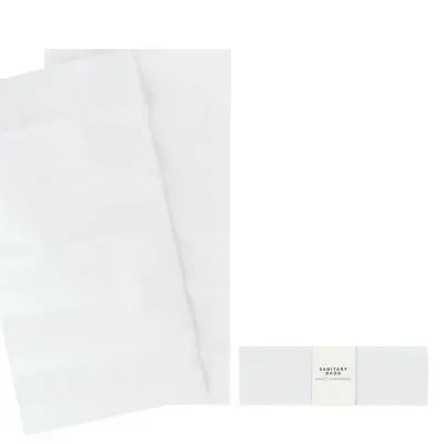 EcoClassic Hygienebeutel: 2 Stück, FSC Mix weißes Kraftpapier, Papierbanderole